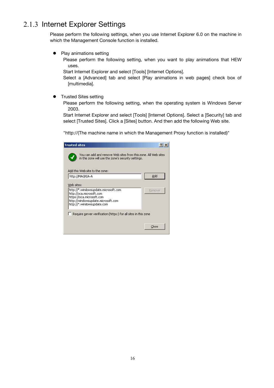 3 internet explorer settings | Toshiba Magnia 3310 User Manual | Page 25 / 154