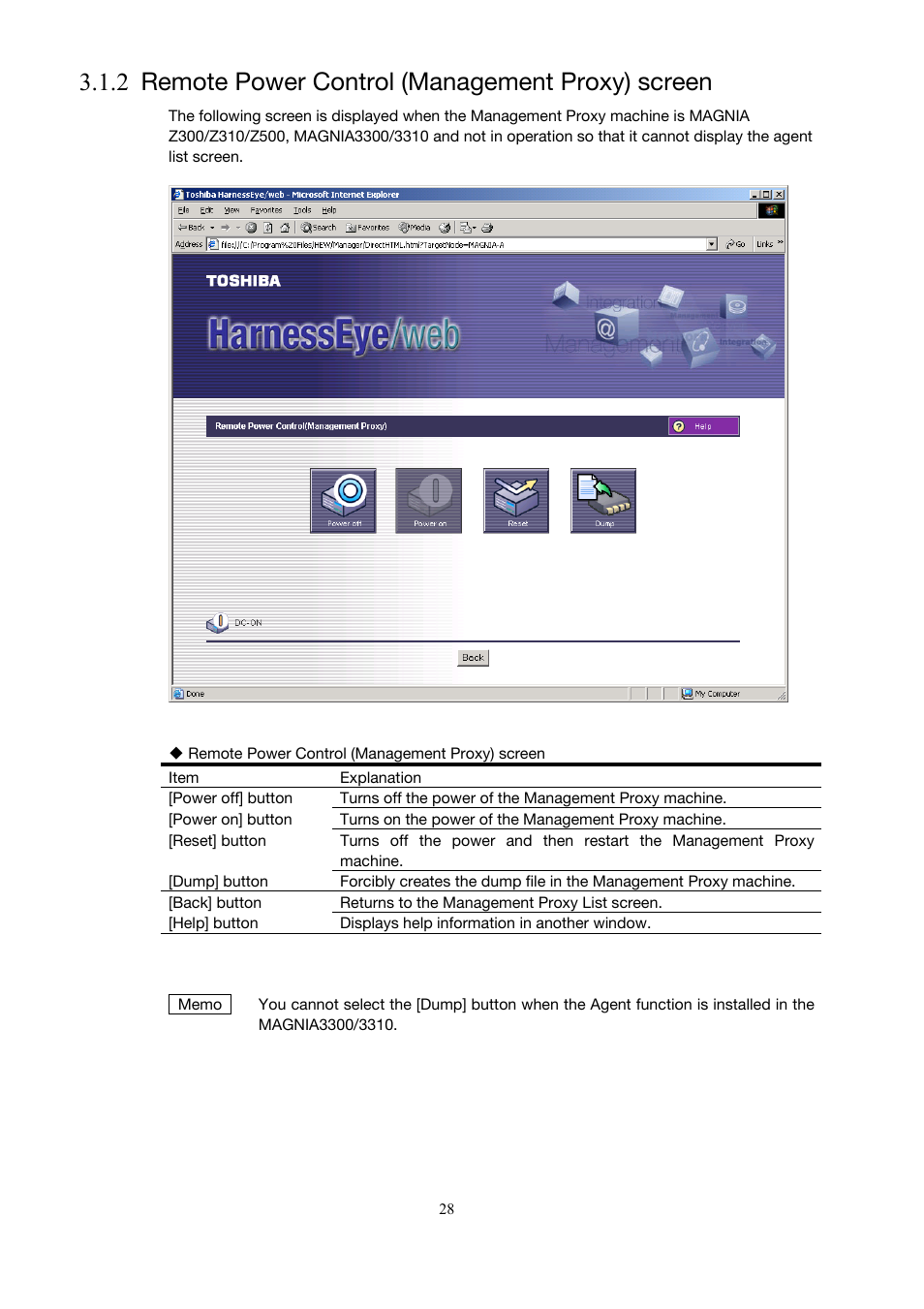 2 remote power control (management proxy) screen | Toshiba Magnia 3310 User Manual | Page 37 / 154