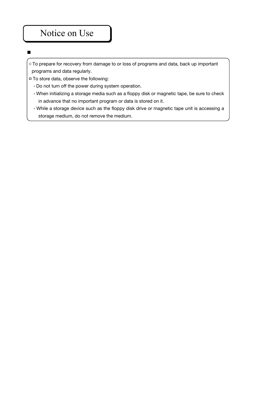 Notice on use | Toshiba Magnia 3310 User Manual | Page 4 / 154