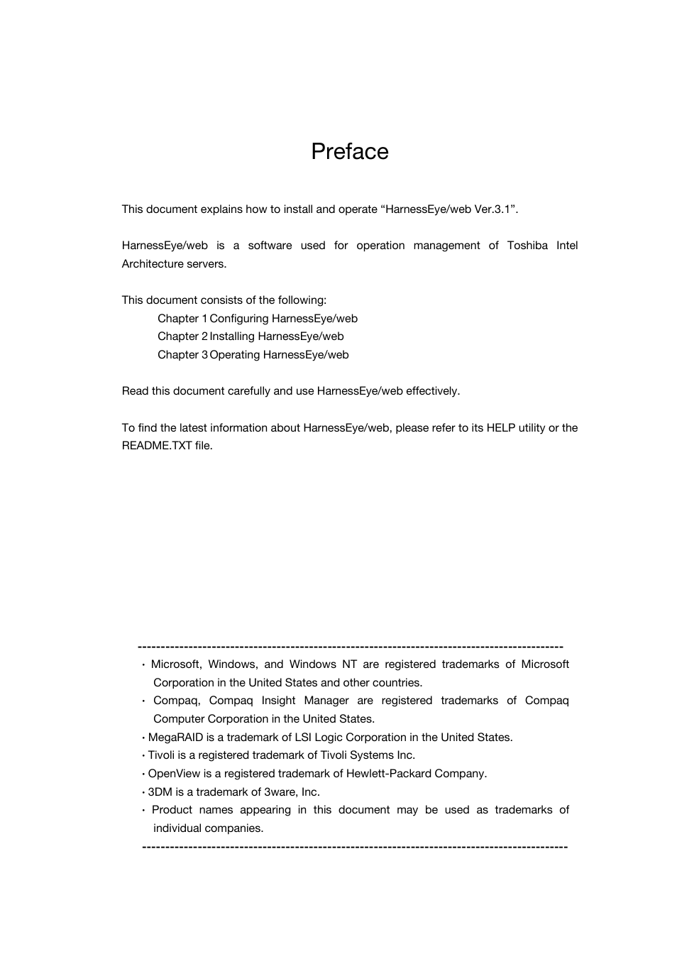 Preface | Toshiba Magnia 3310 User Manual | Page 5 / 154