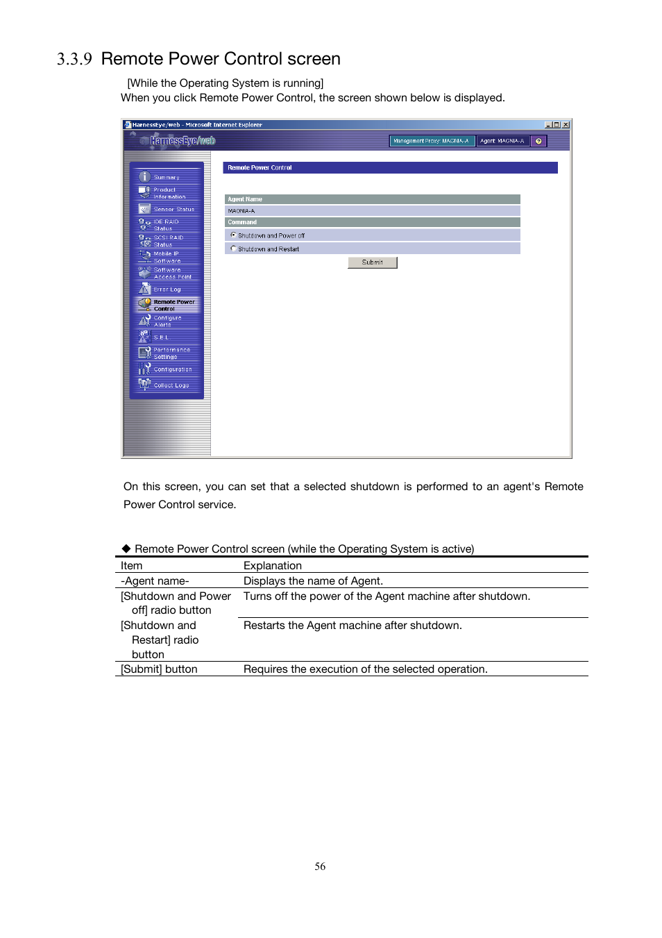 9 remote power control screen | Toshiba Magnia 3310 User Manual | Page 65 / 154