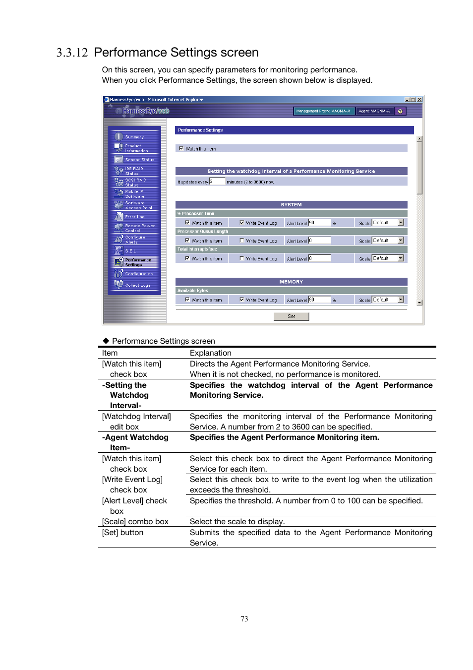 12 performance settings screen | Toshiba Magnia 3310 User Manual | Page 82 / 154