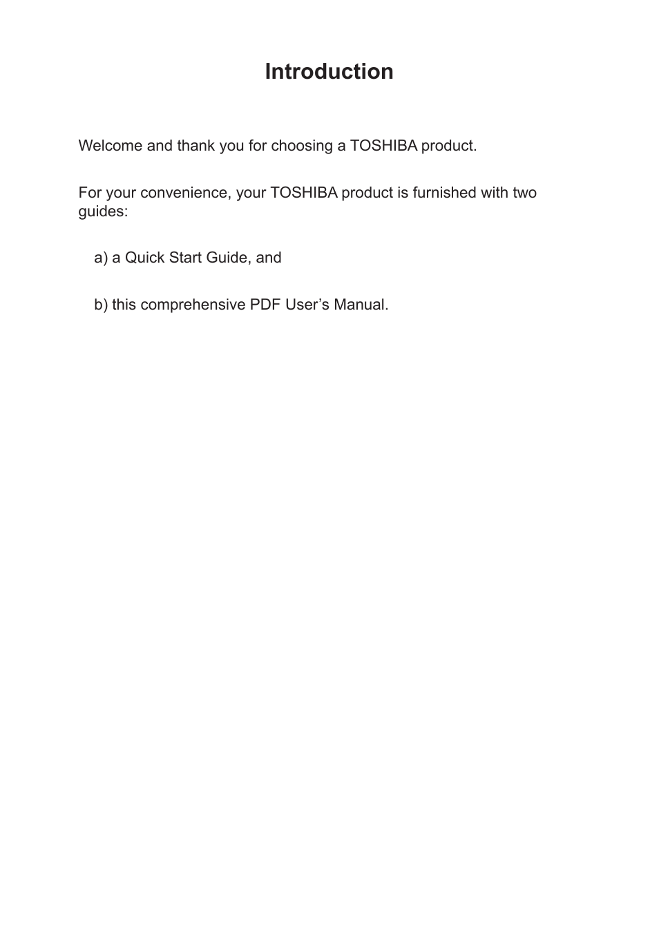 Introduction | Toshiba Camileo X200 User Manual | Page 2 / 55