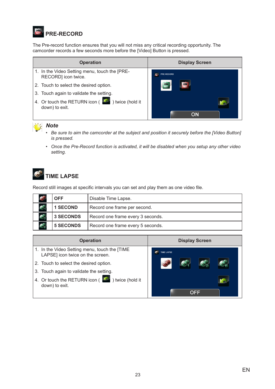 Toshiba Camileo X200 User Manual | Page 23 / 55