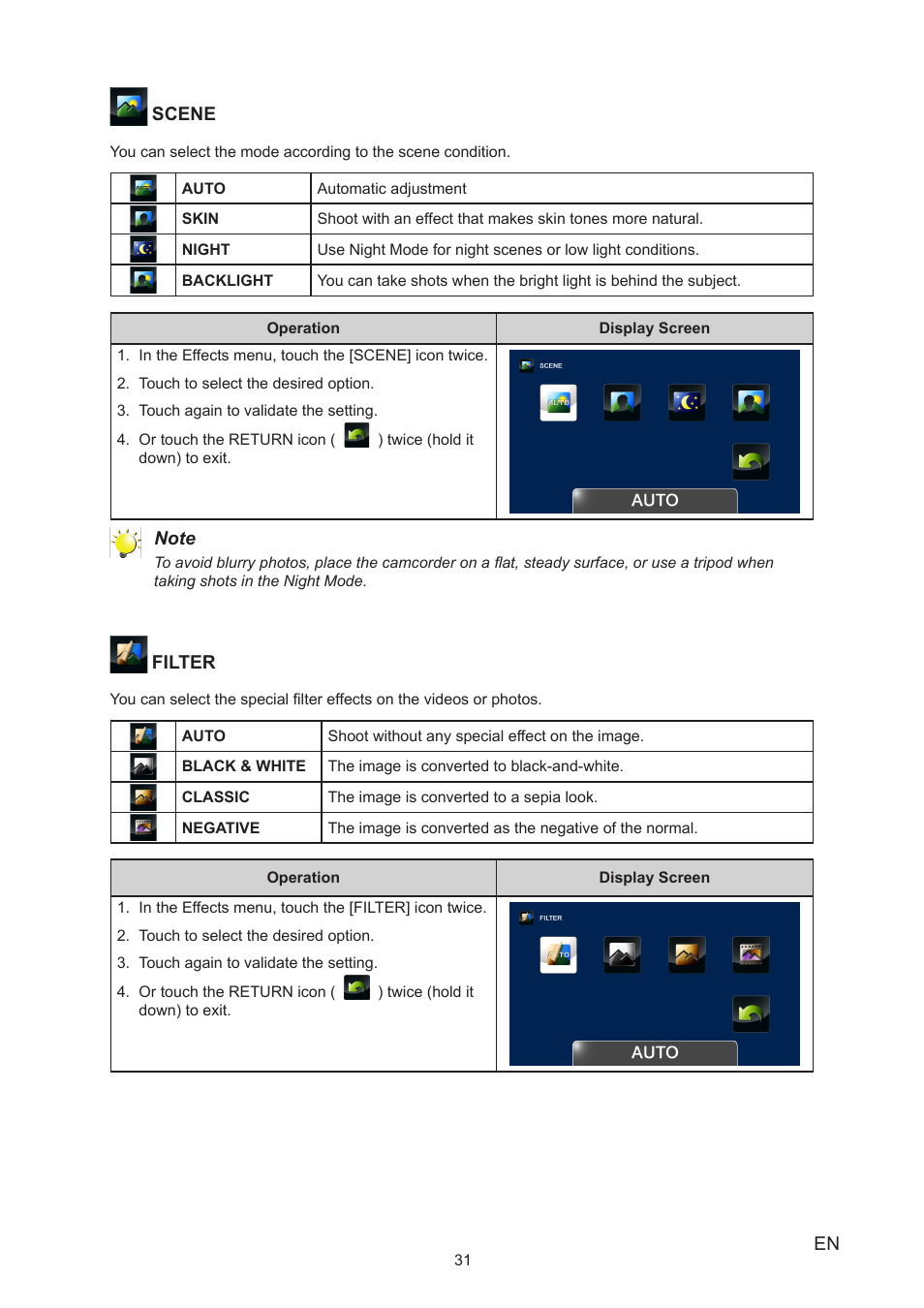 Toshiba Camileo X200 User Manual | Page 31 / 55