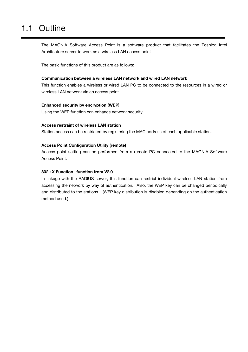 Outline, 1 outline | Toshiba Magnia Z500 User Manual | Page 13 / 106