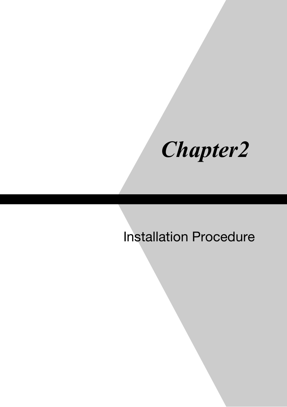 Installation procedure, Chapter2 | Toshiba Magnia Z500 User Manual | Page 18 / 106