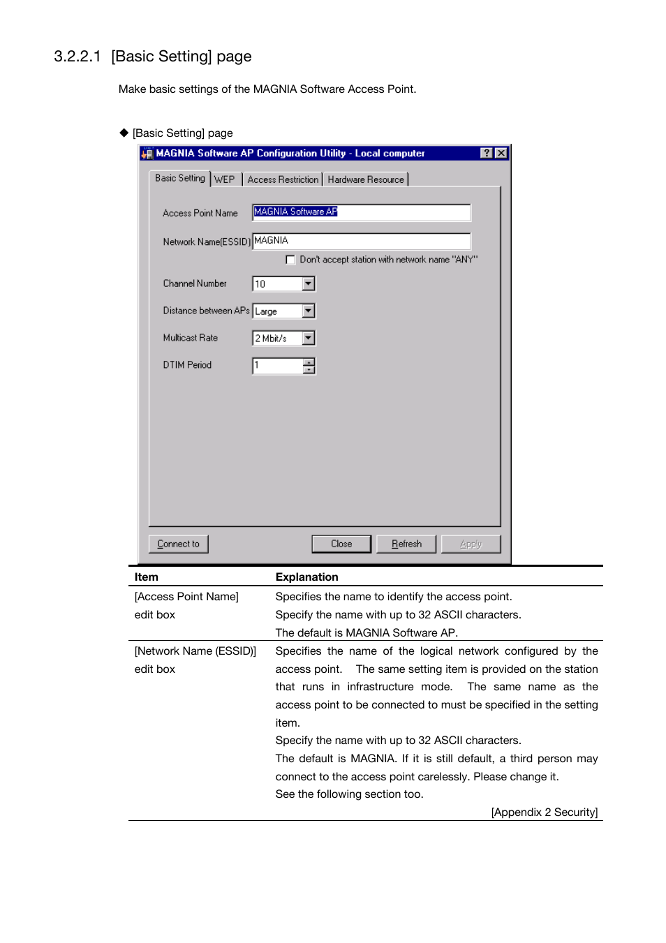 1 [basic setting] page | Toshiba Magnia Z500 User Manual | Page 46 / 106