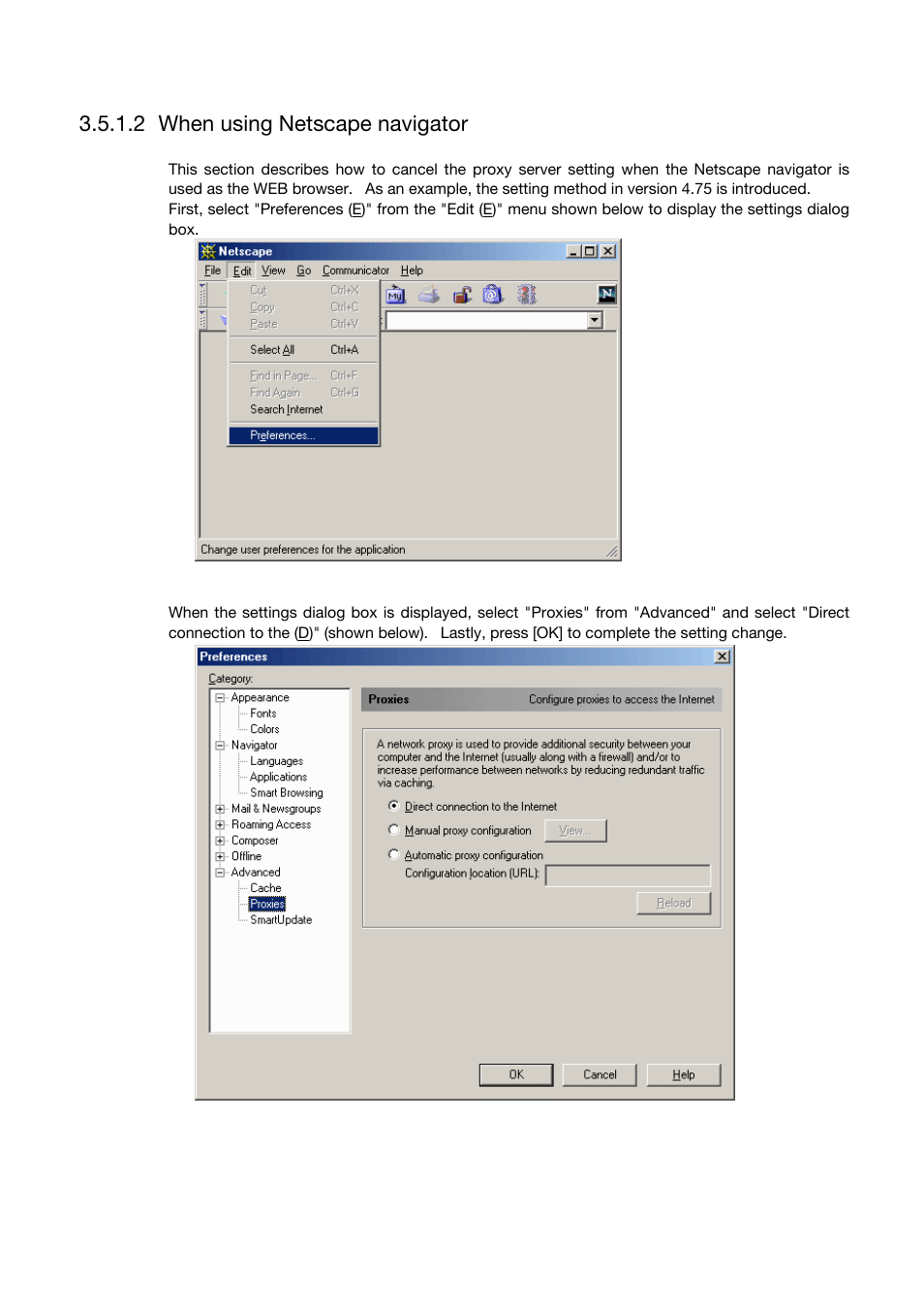 When using netscape navigator, 2 when using netscape navigator | Toshiba Magnia Z500 User Manual | Page 61 / 106