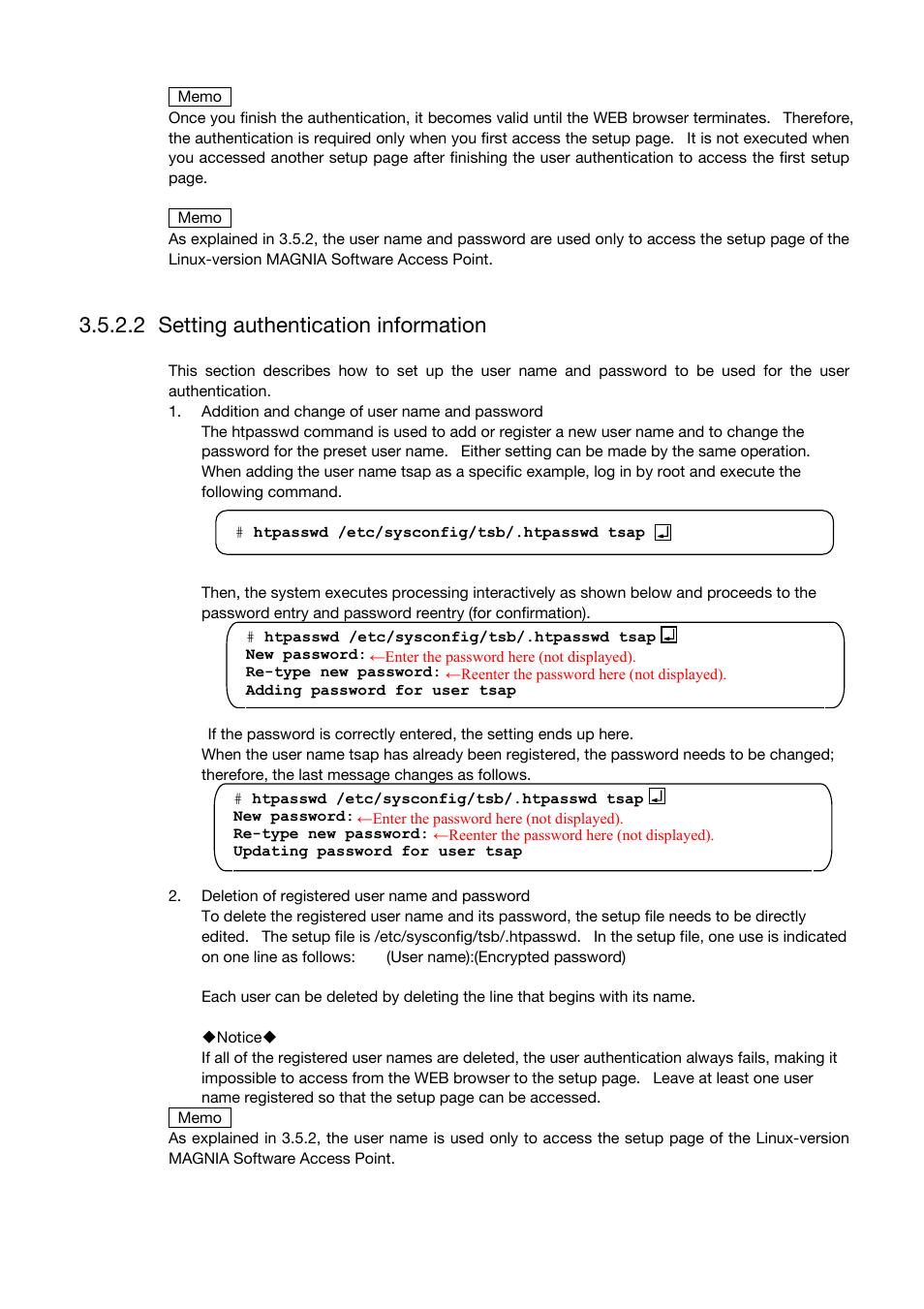 Setting authentication information, 2 setting authentication information | Toshiba Magnia Z500 User Manual | Page 63 / 106