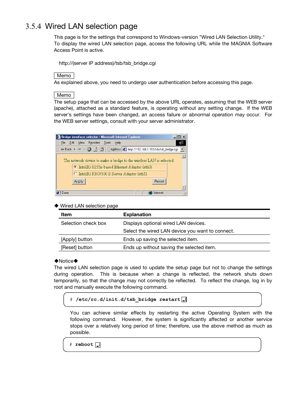 4 wired lan selection page | Toshiba Magnia Z500 User Manual | Page 71 / 106