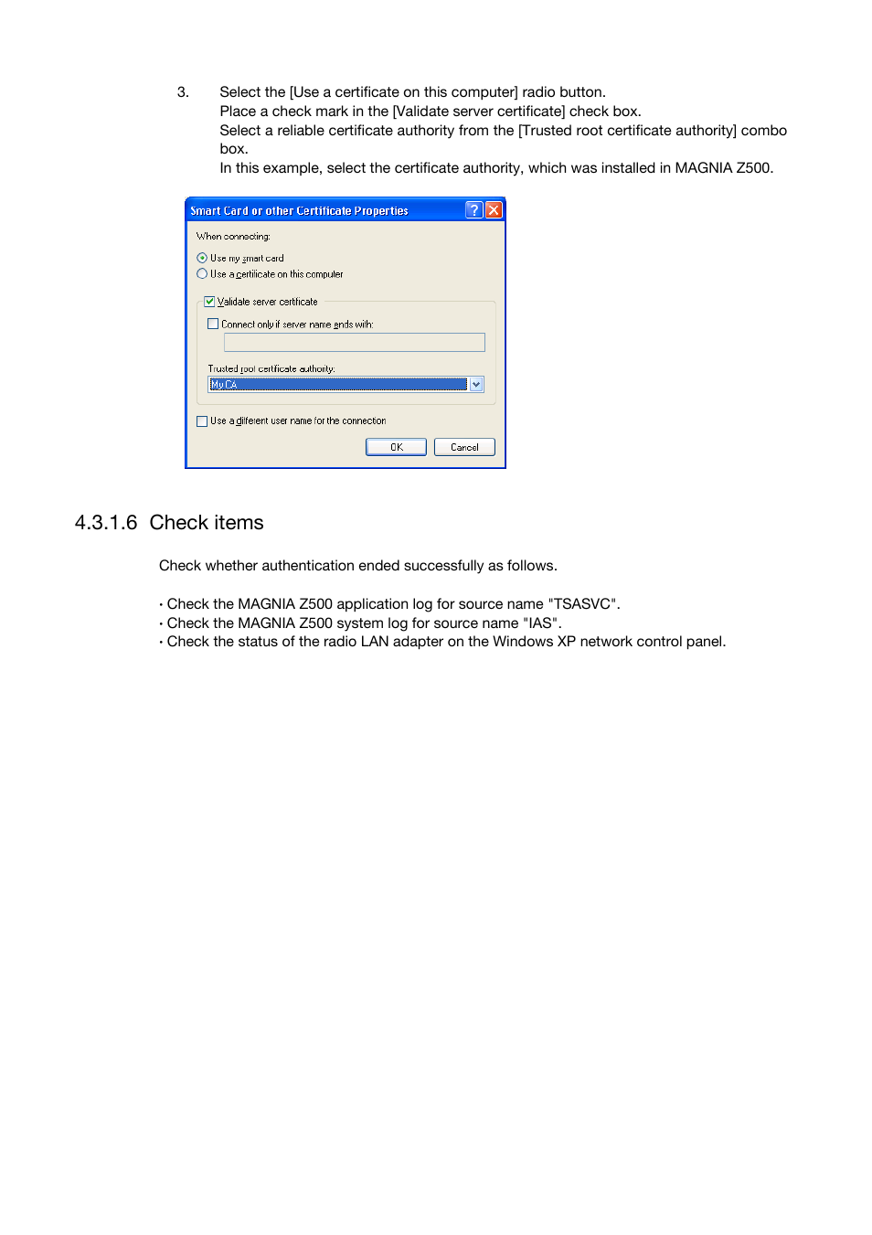 Check items, 6 check items | Toshiba Magnia Z500 User Manual | Page 88 / 106