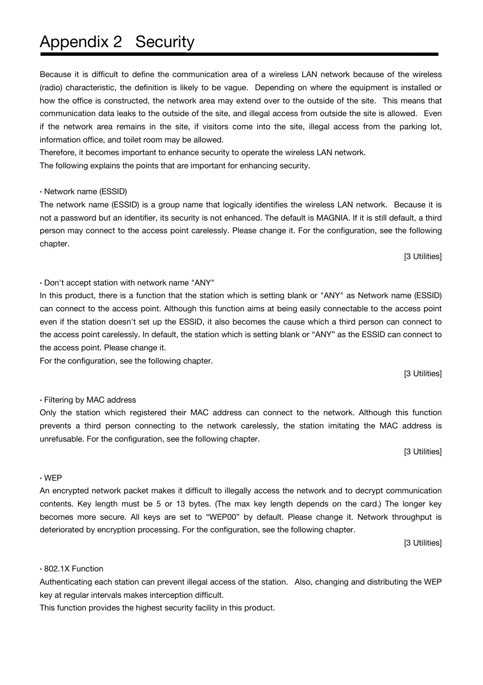 Appendix 2 security | Toshiba Magnia Z500 User Manual | Page 99 / 106