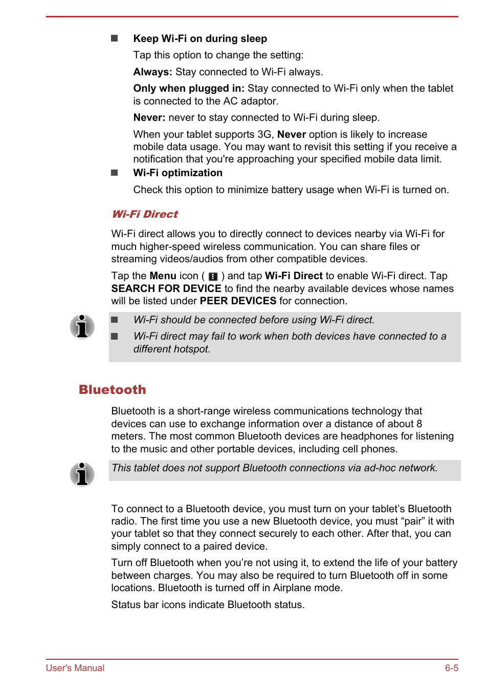 Bluetooth | Toshiba AT10-A User Manual | Page 57 / 94