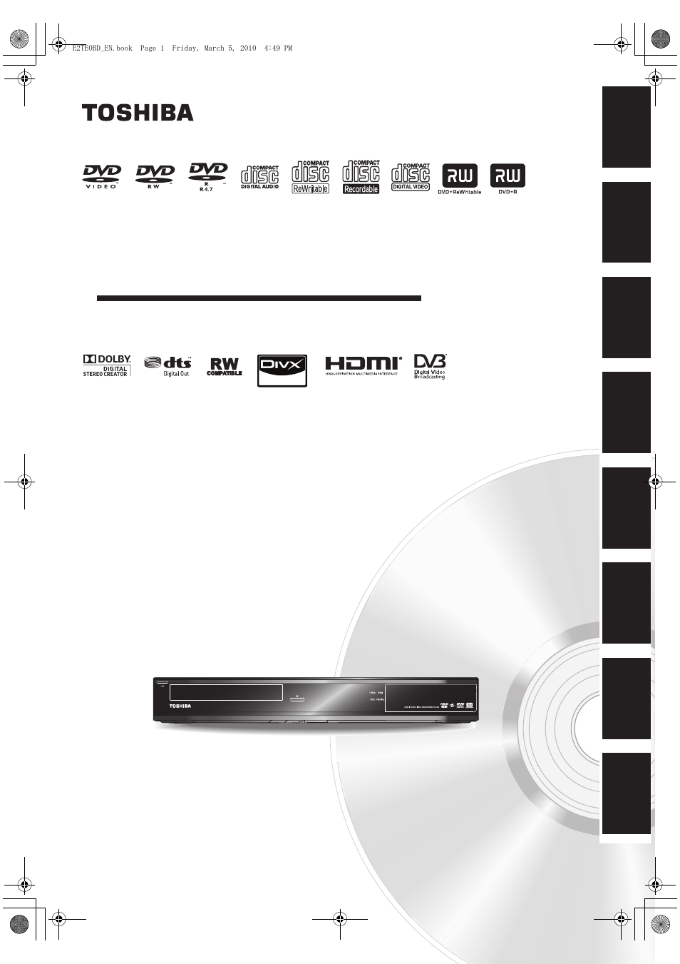 Toshiba RD100 User Manual | 80 pages