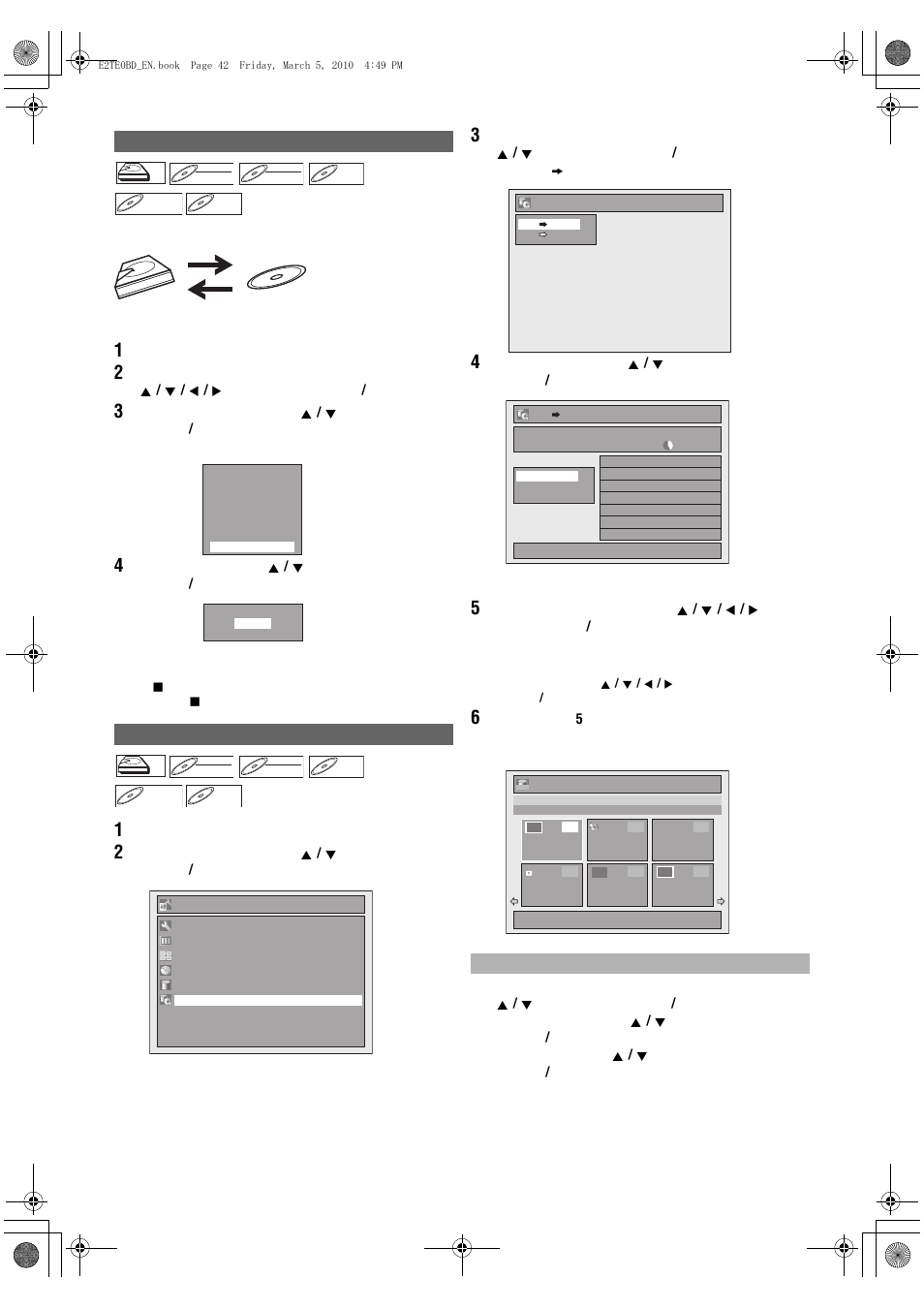 One-title dubbing selected title dubbing | Toshiba RD100 User Manual | Page 42 / 80