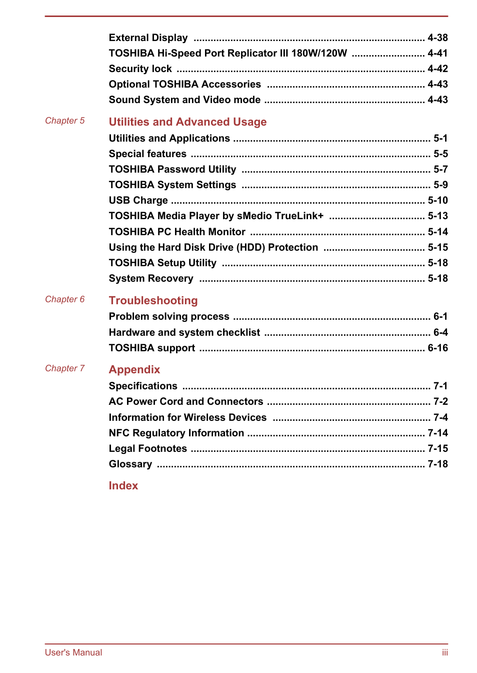 Toshiba Portege R30-A User Manual | Page 3 / 155