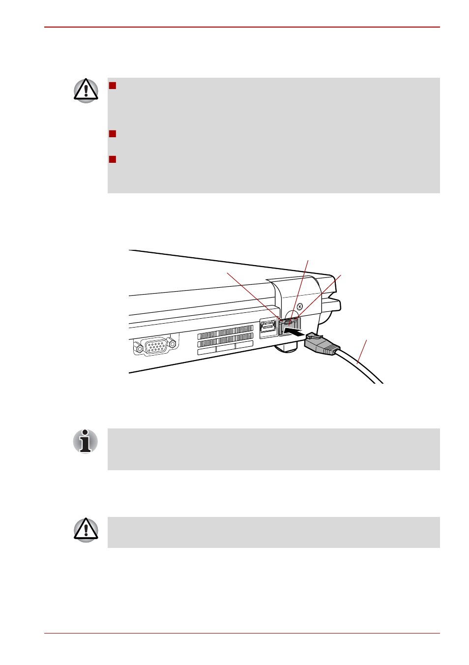 Connecting the lan cable, Disconnecting the lan cable | Toshiba Qosmio G40 User Manual | Page 107 / 256