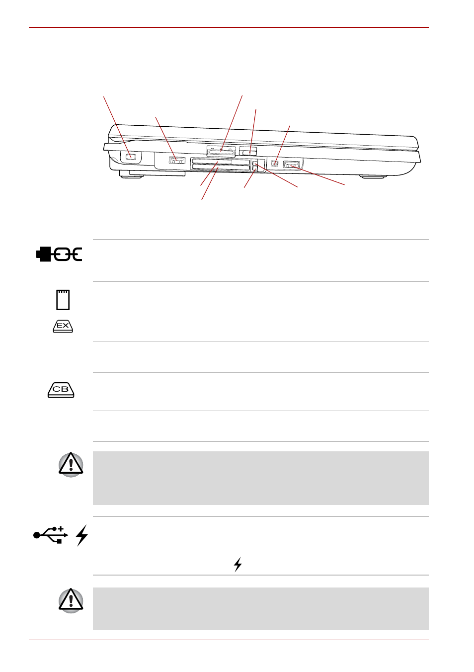 Left side, Left side -2 | Toshiba Qosmio G40 User Manual | Page 40 / 256