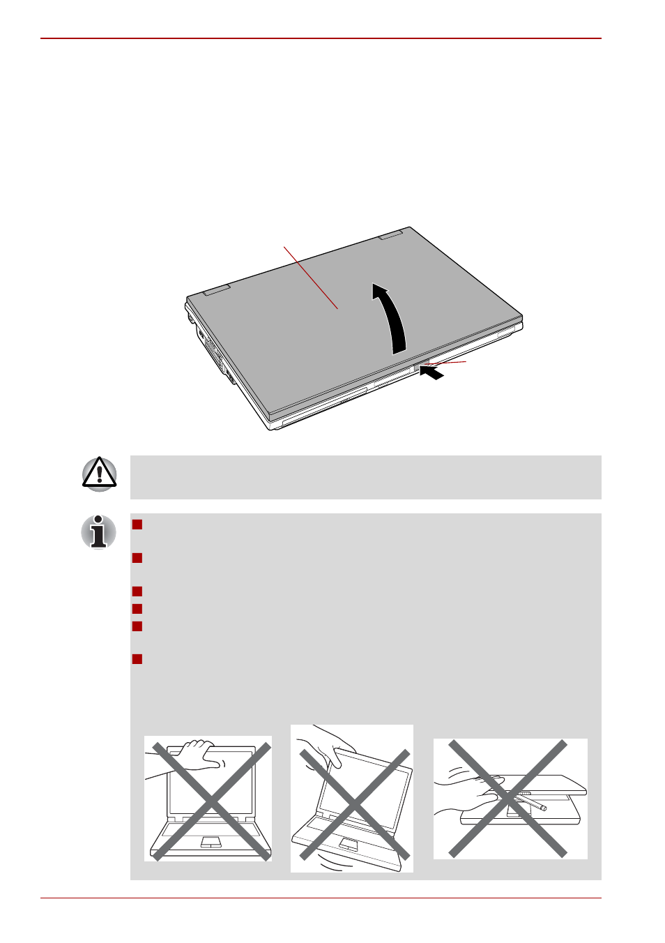 Opening the display, Opening the display -4 | Toshiba Qosmio G40 User Manual | Page 60 / 256