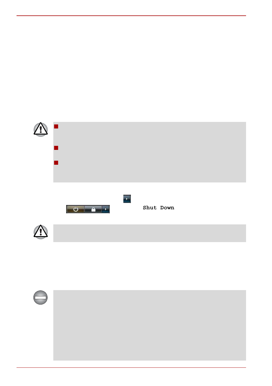 Turning off the power, Turning off the power -6, Section in | Shut down mode (boot mode), Sleep mode | Toshiba Qosmio G40 User Manual | Page 62 / 256