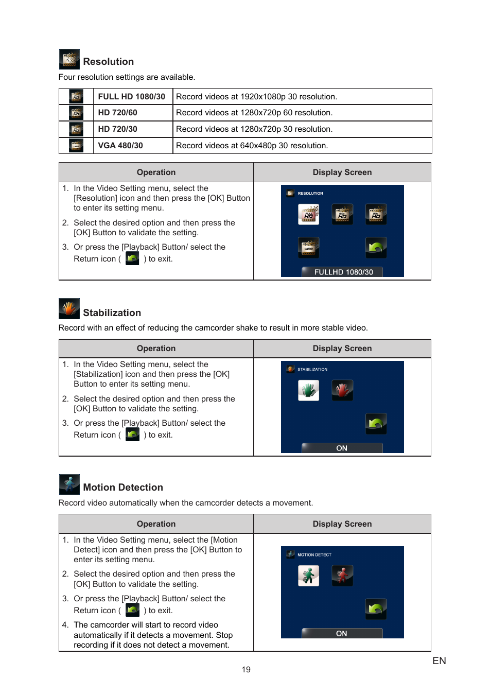 Toshiba Camileo B10 User Manual | Page 19 / 50