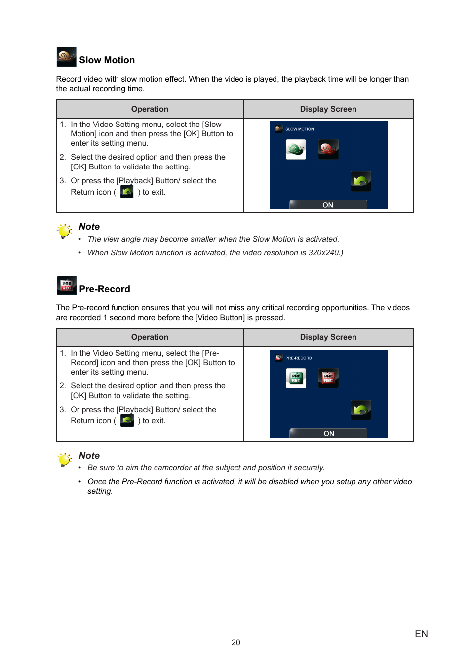 Toshiba Camileo B10 User Manual | Page 20 / 50