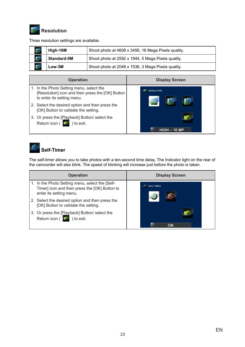 Toshiba Camileo B10 User Manual | Page 23 / 50