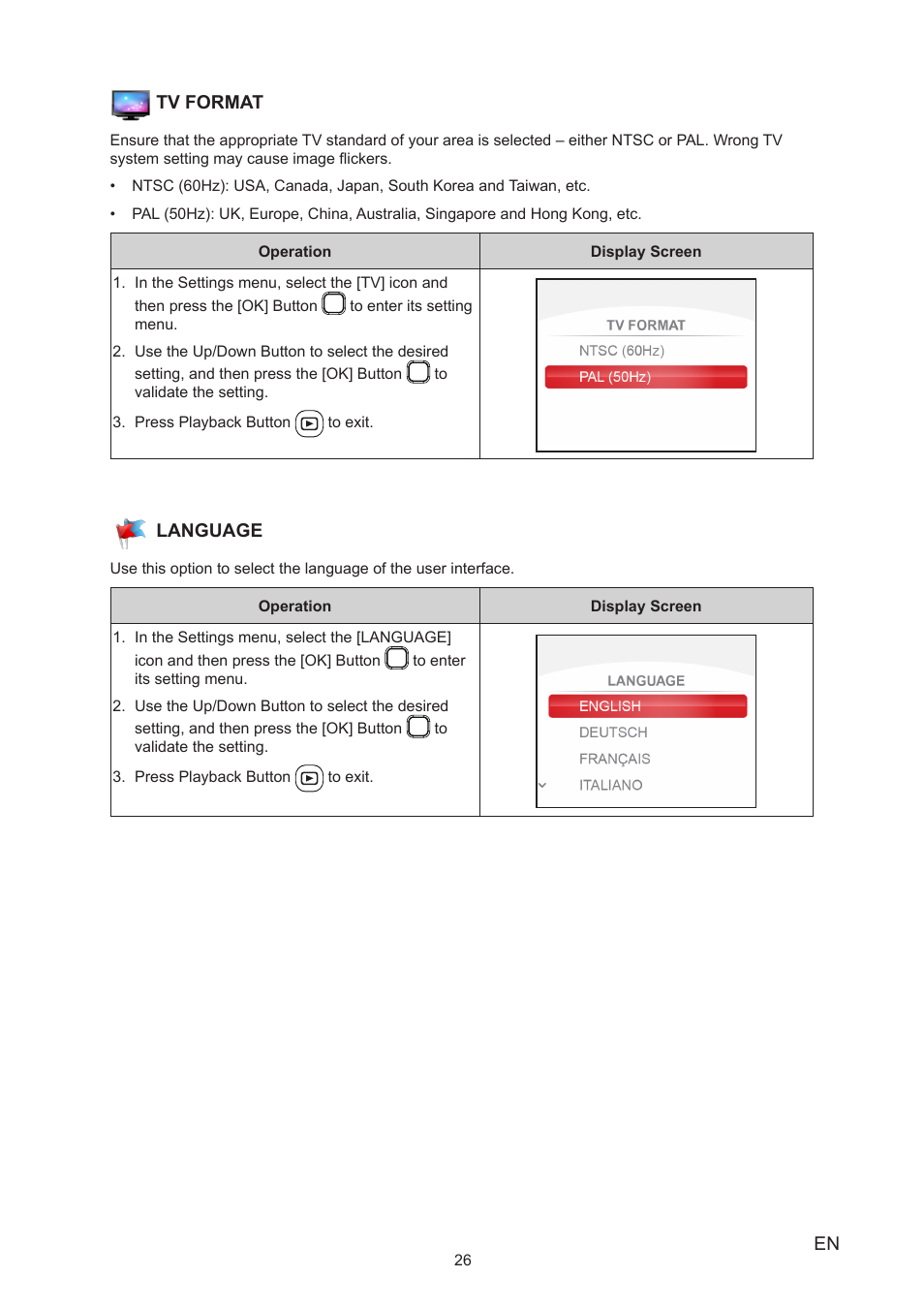 Toshiba Camileo BW20 User Manual | Page 26 / 47