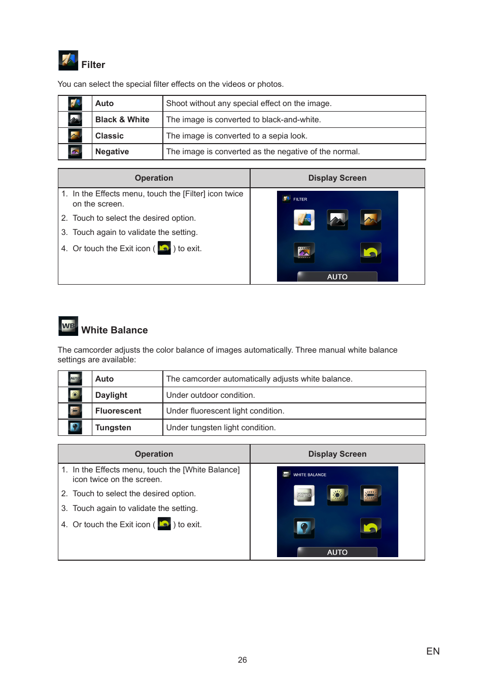 Toshiba Camileo P25 User Manual | Page 26 / 47