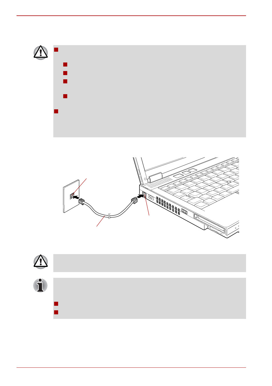Connecting the modular cable | Toshiba Tecra M9 User Manual | Page 108 / 212