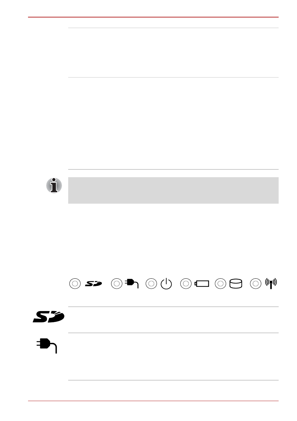 Indicators, Indicators -11, System | Section, System indicators | Toshiba Tecra M9 User Manual | Page 37 / 212