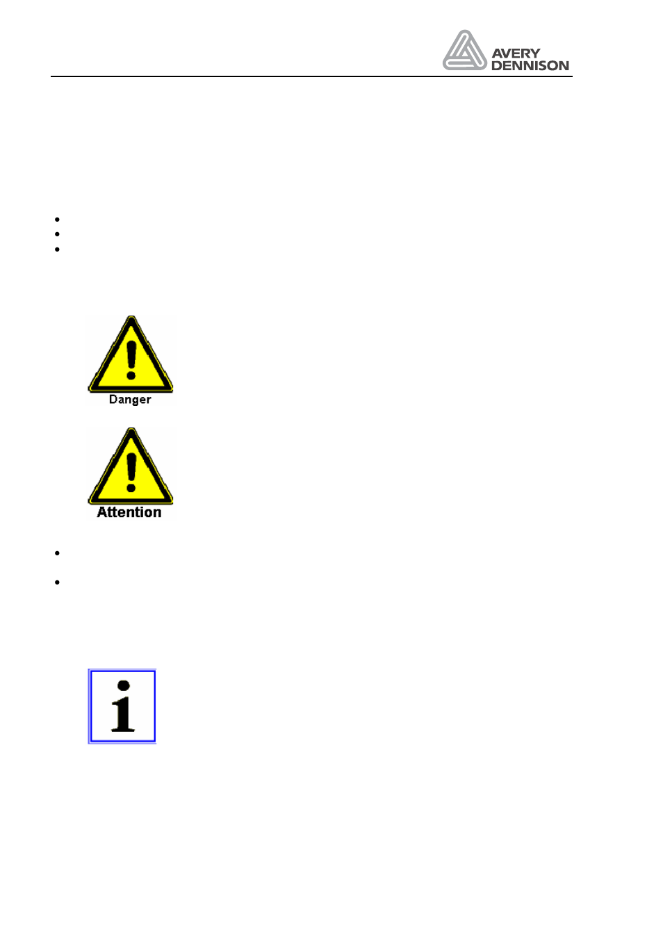Concrete security regulations and symbols used | Avery ALS 330/430 User Manual | Page 10 / 95