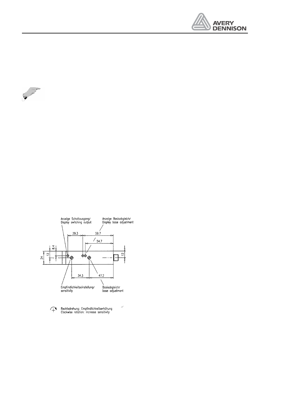 Capacitive label sensor | Avery ALS 330/430 User Manual | Page 22 / 95