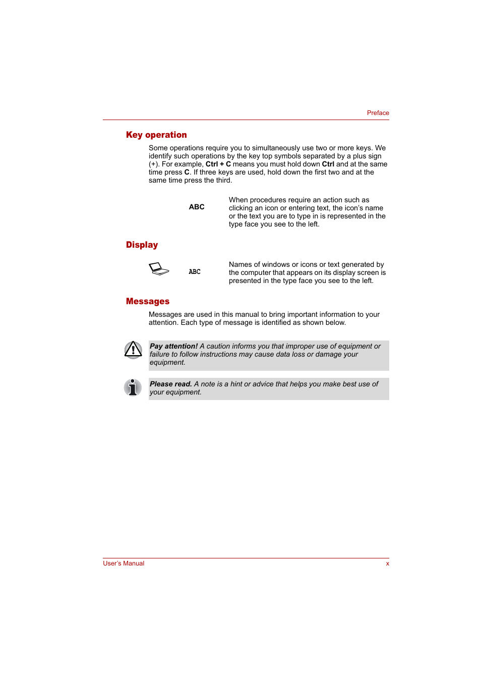 Toshiba Tecra A4 (PTA42) User Manual | Page 10 / 174