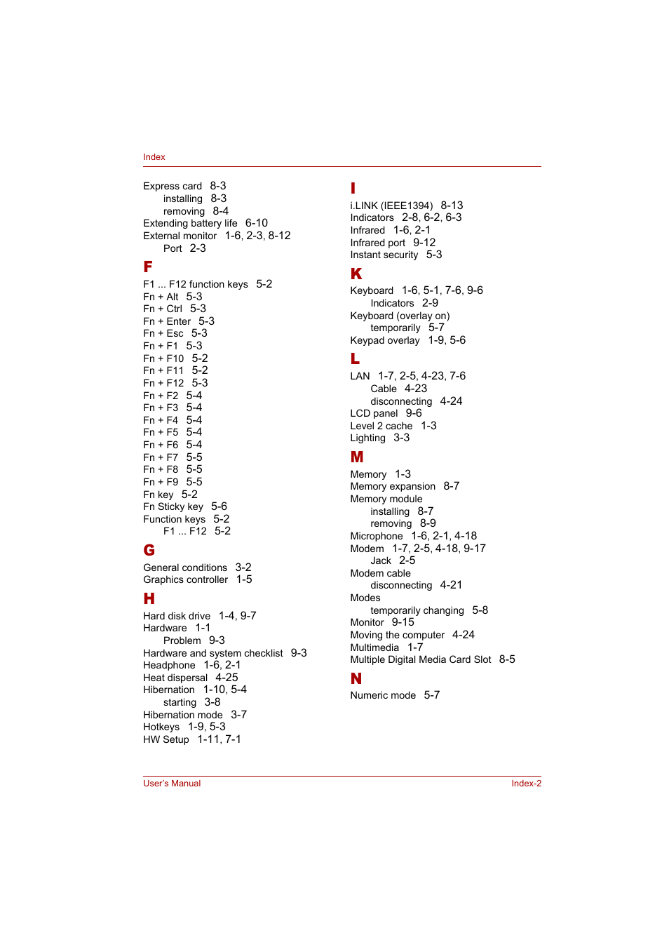 Toshiba Tecra A4 (PTA42) User Manual | Page 172 / 174