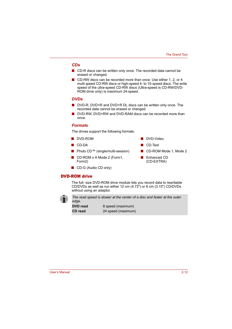 Toshiba Tecra A4 (PTA42) User Manual | Page 42 / 174