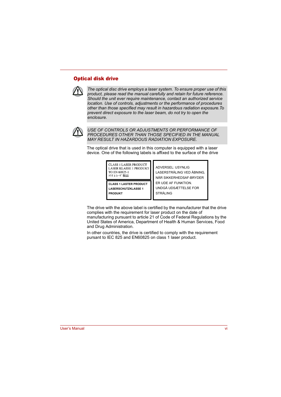 Toshiba Tecra A4 (PTA42) User Manual | Page 6 / 174