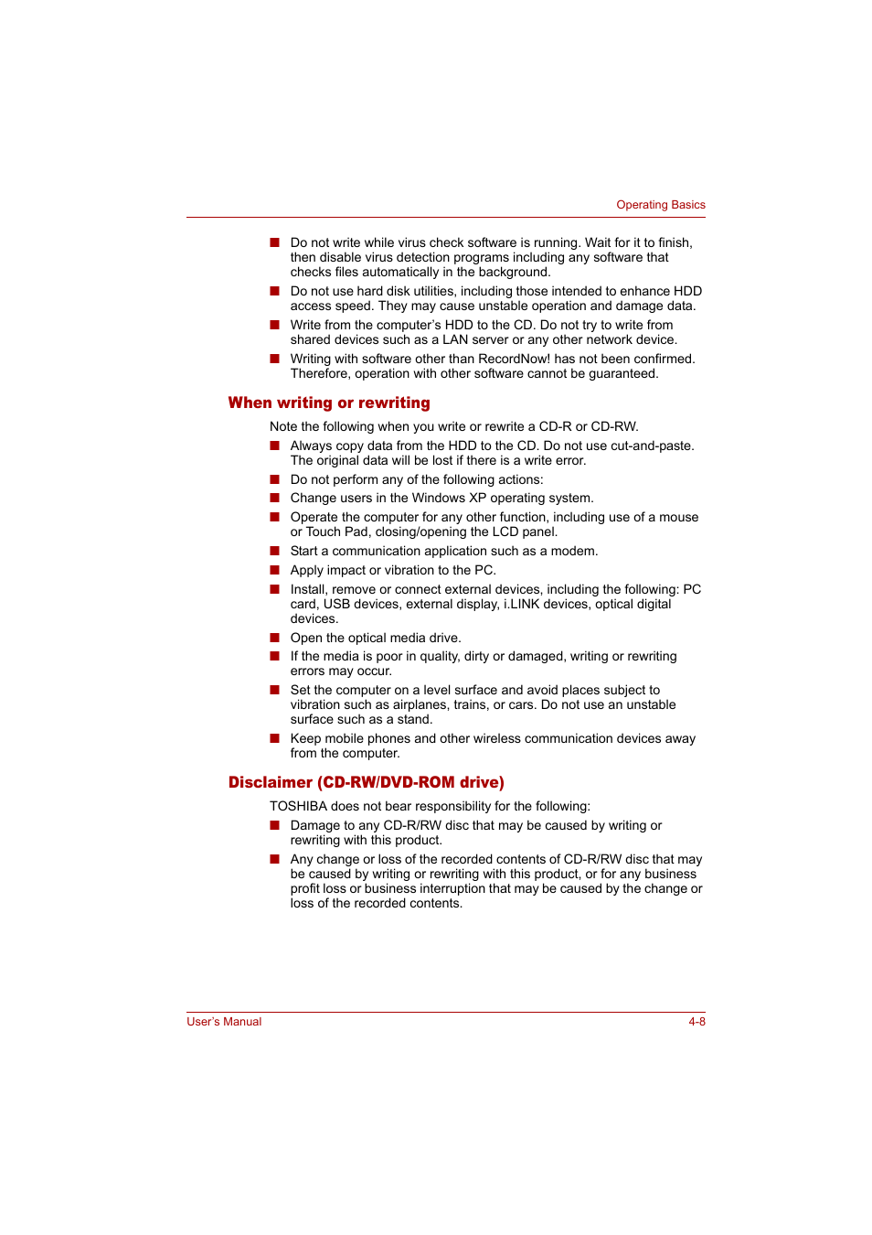 Toshiba Tecra A4 (PTA42) User Manual | Page 63 / 174