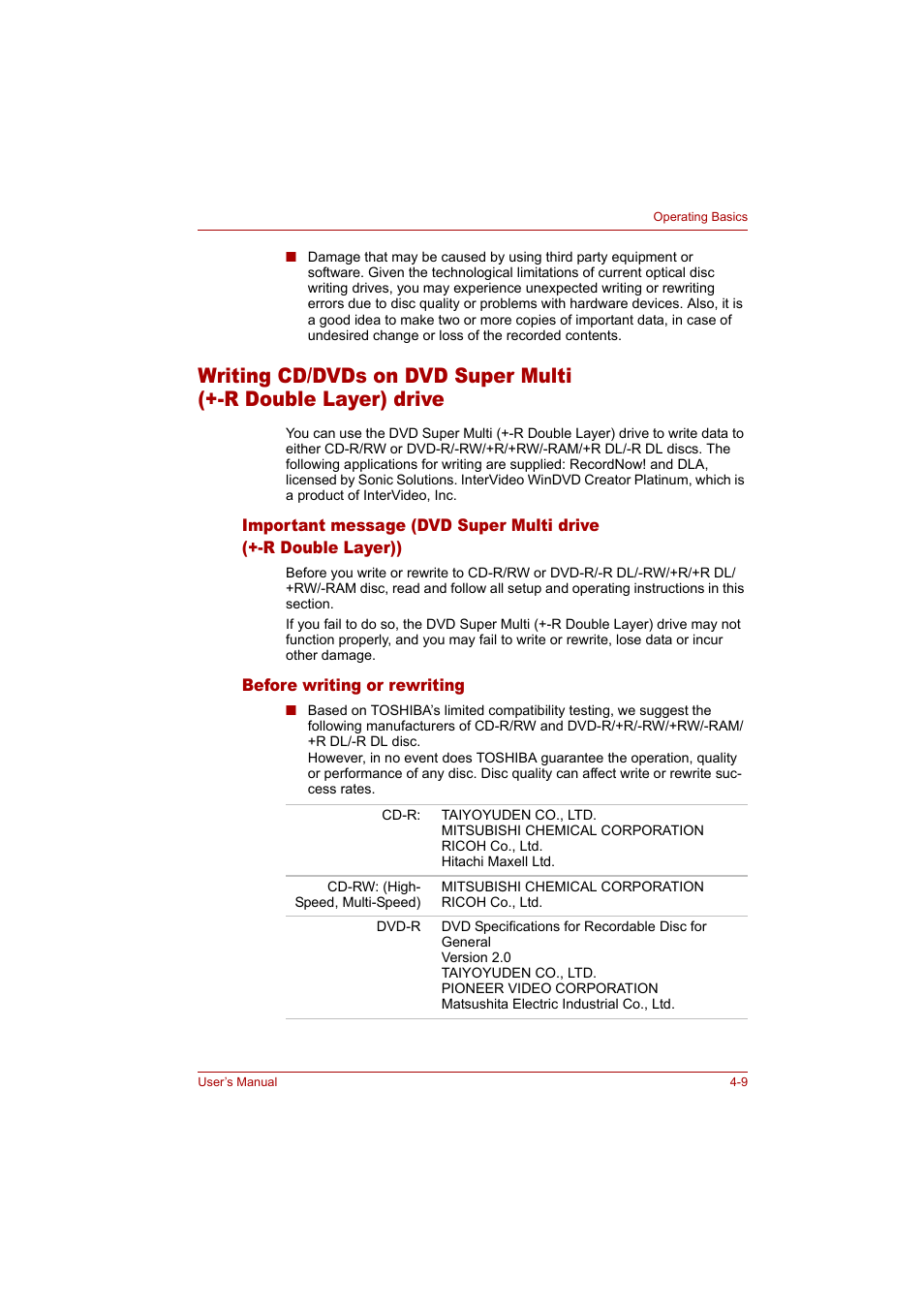 Toshiba Tecra A4 (PTA42) User Manual | Page 64 / 174