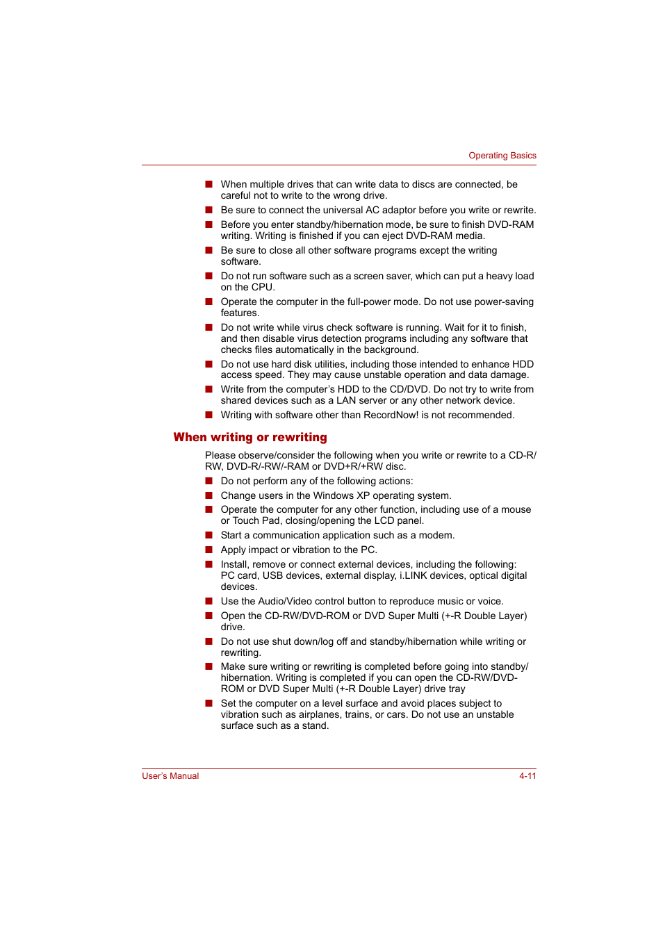 Toshiba Tecra A4 (PTA42) User Manual | Page 66 / 174