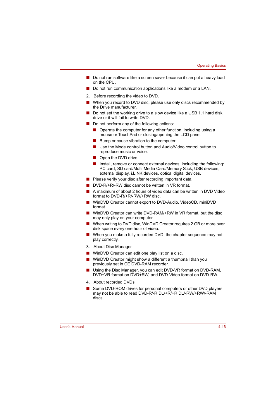 Toshiba Tecra A4 (PTA42) User Manual | Page 71 / 174