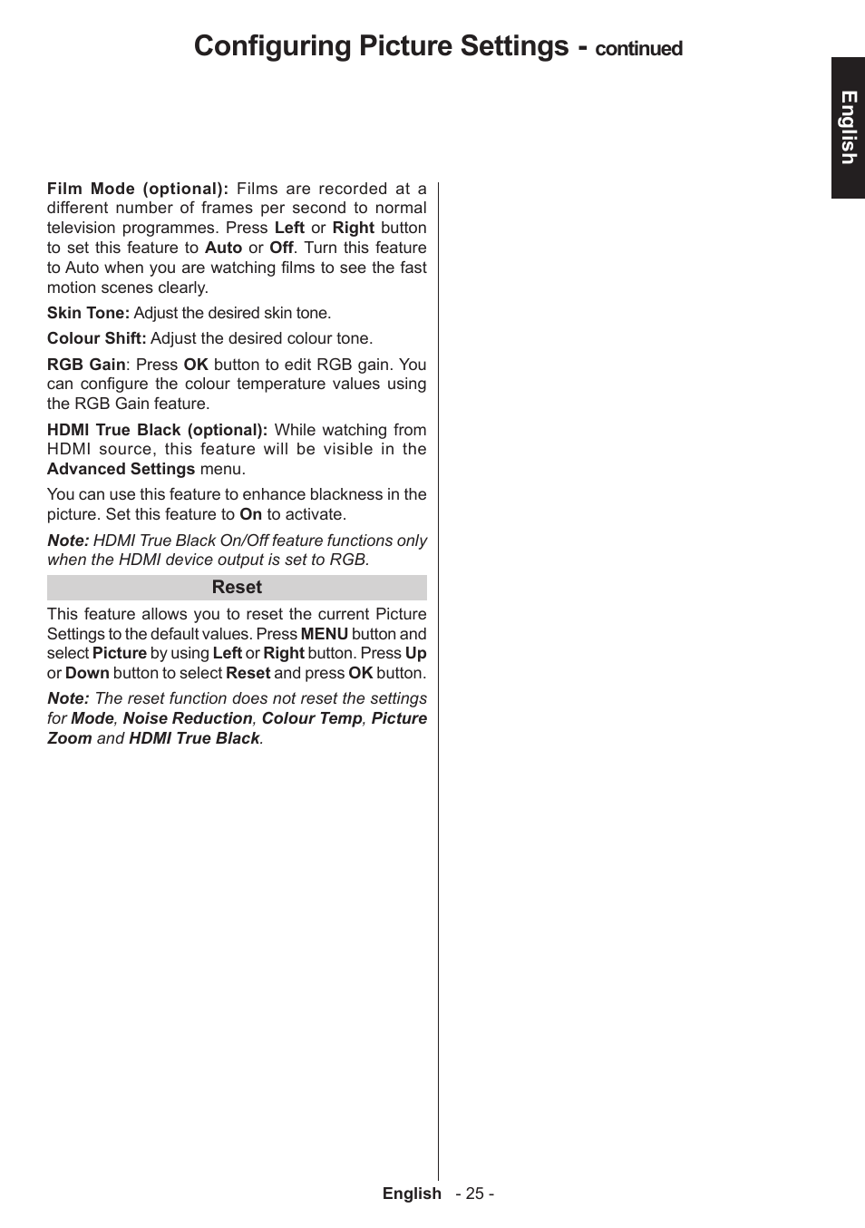 Configuring picture settings | Toshiba D1434 User Manual | Page 27 / 61