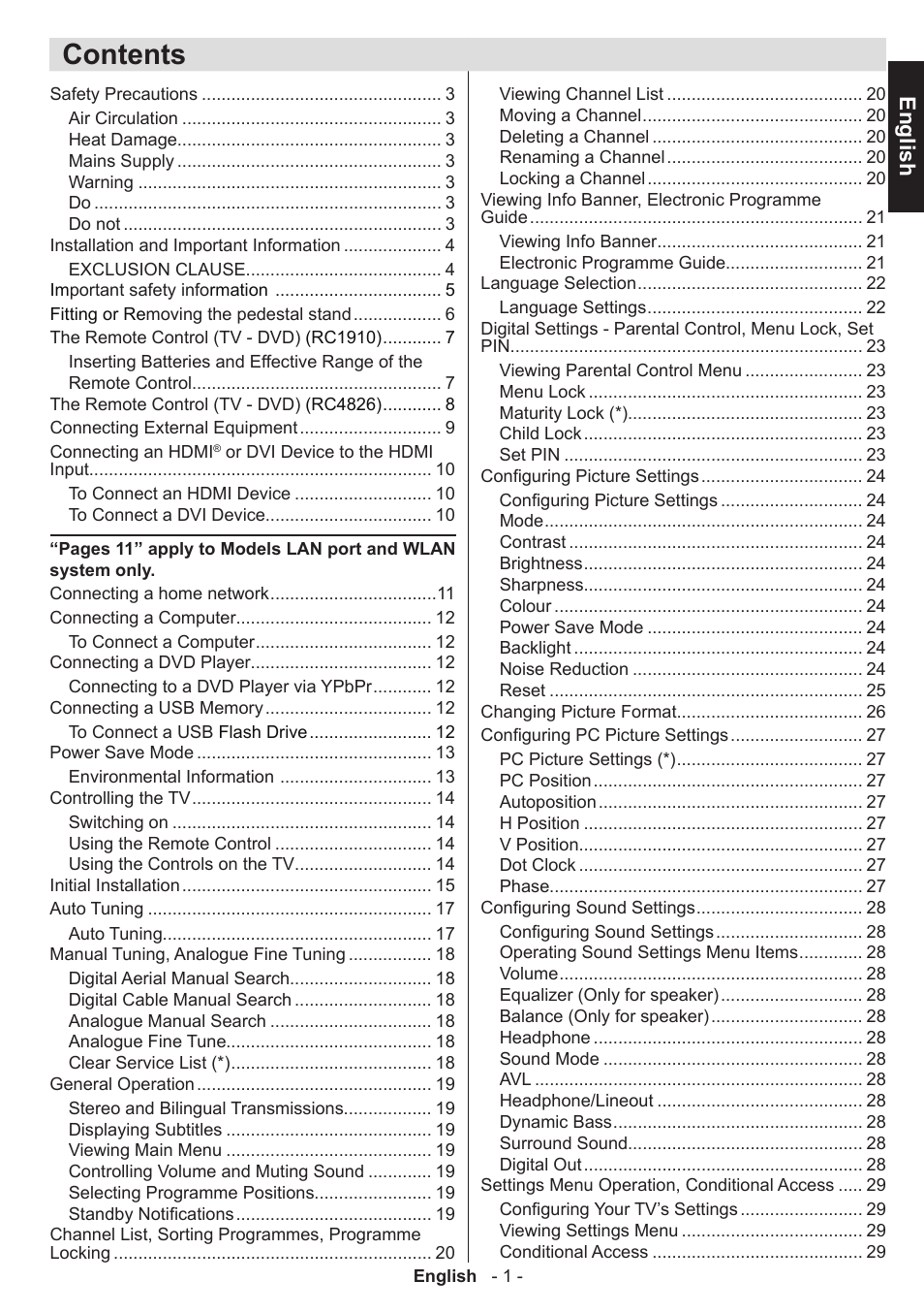 Toshiba D1434 User Manual | Page 3 / 61