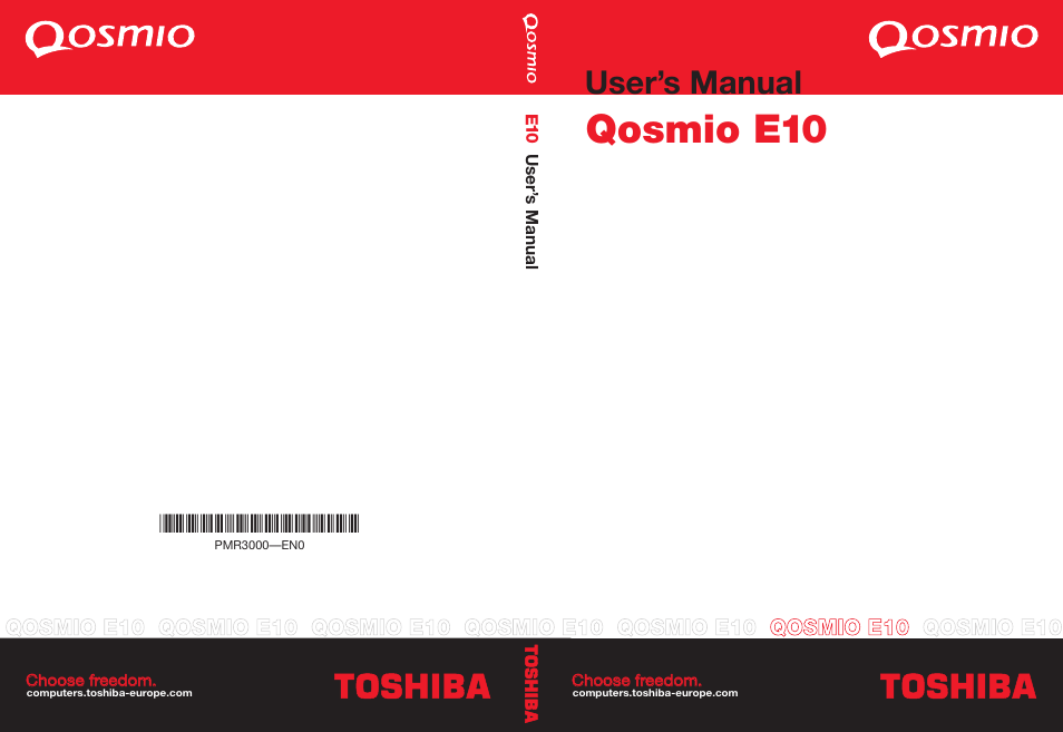 Toshiba Qosmio E10 User Manual | 200 pages