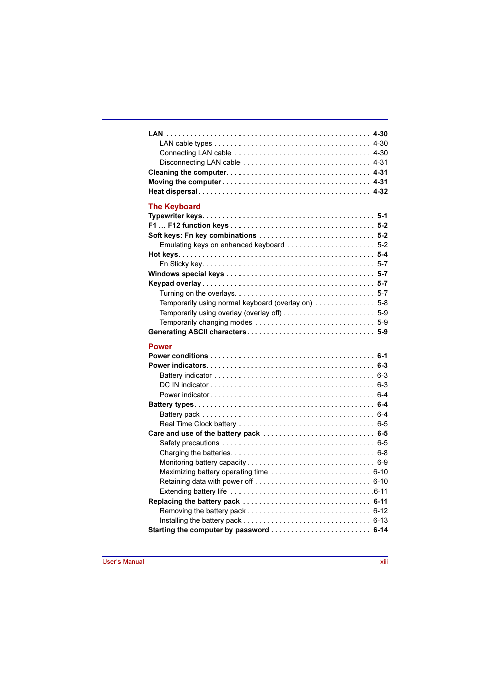 Toshiba Qosmio E10 User Manual | Page 13 / 200