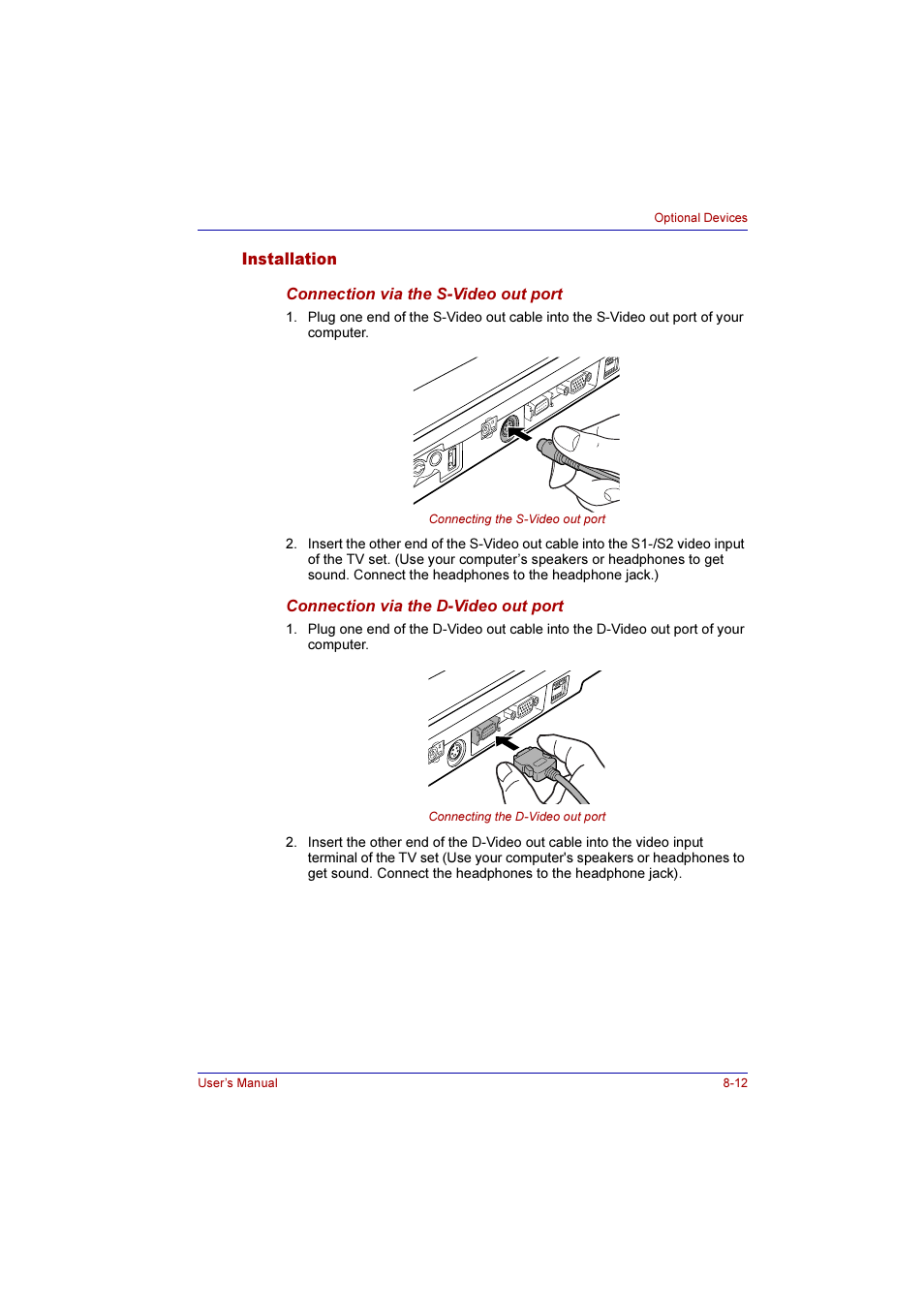Installation, Installation -12 | Toshiba Qosmio E10 User Manual | Page 143 / 200