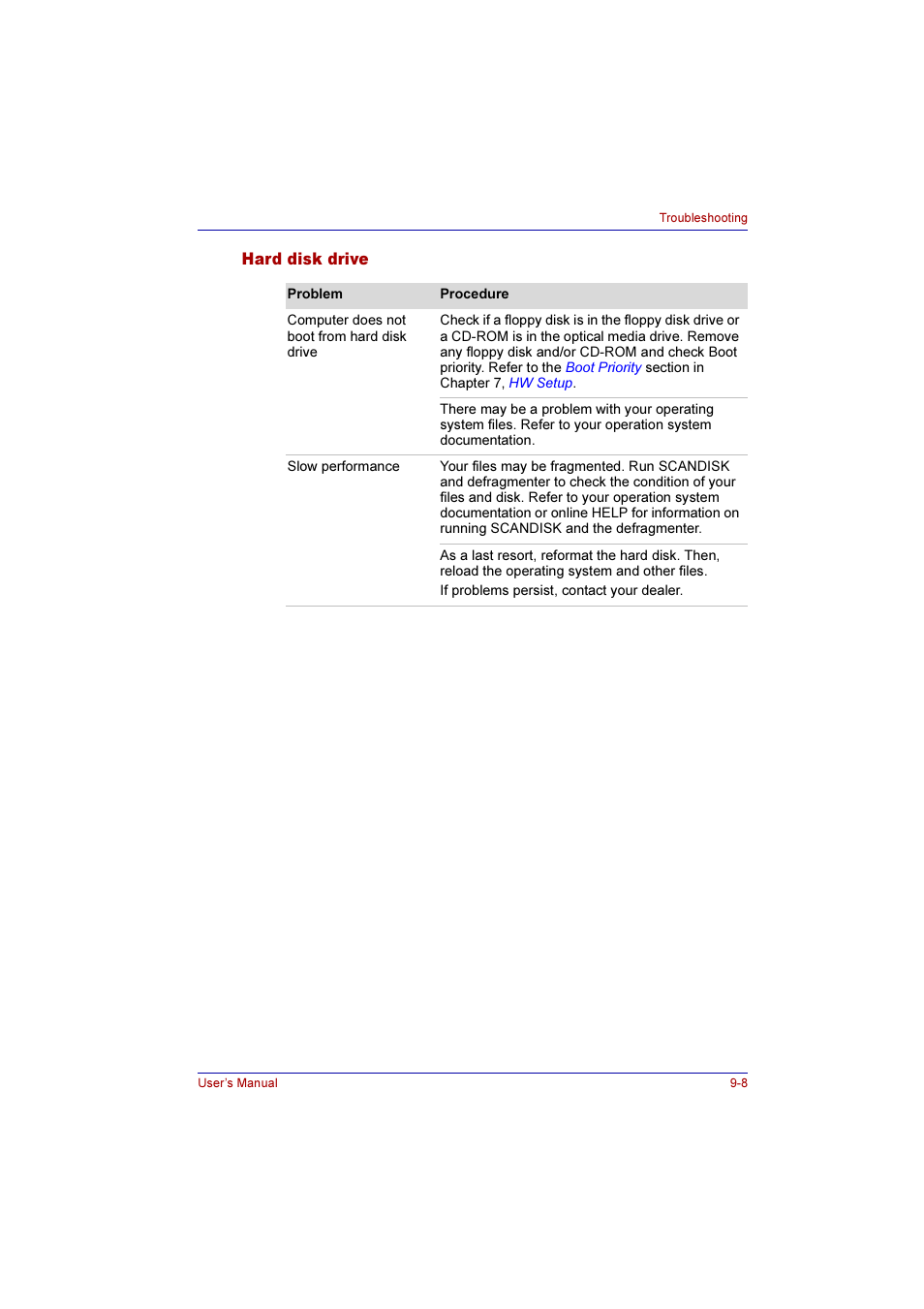 Hard disk drive, Hard disk drive -8 | Toshiba Qosmio E10 User Manual | Page 157 / 200