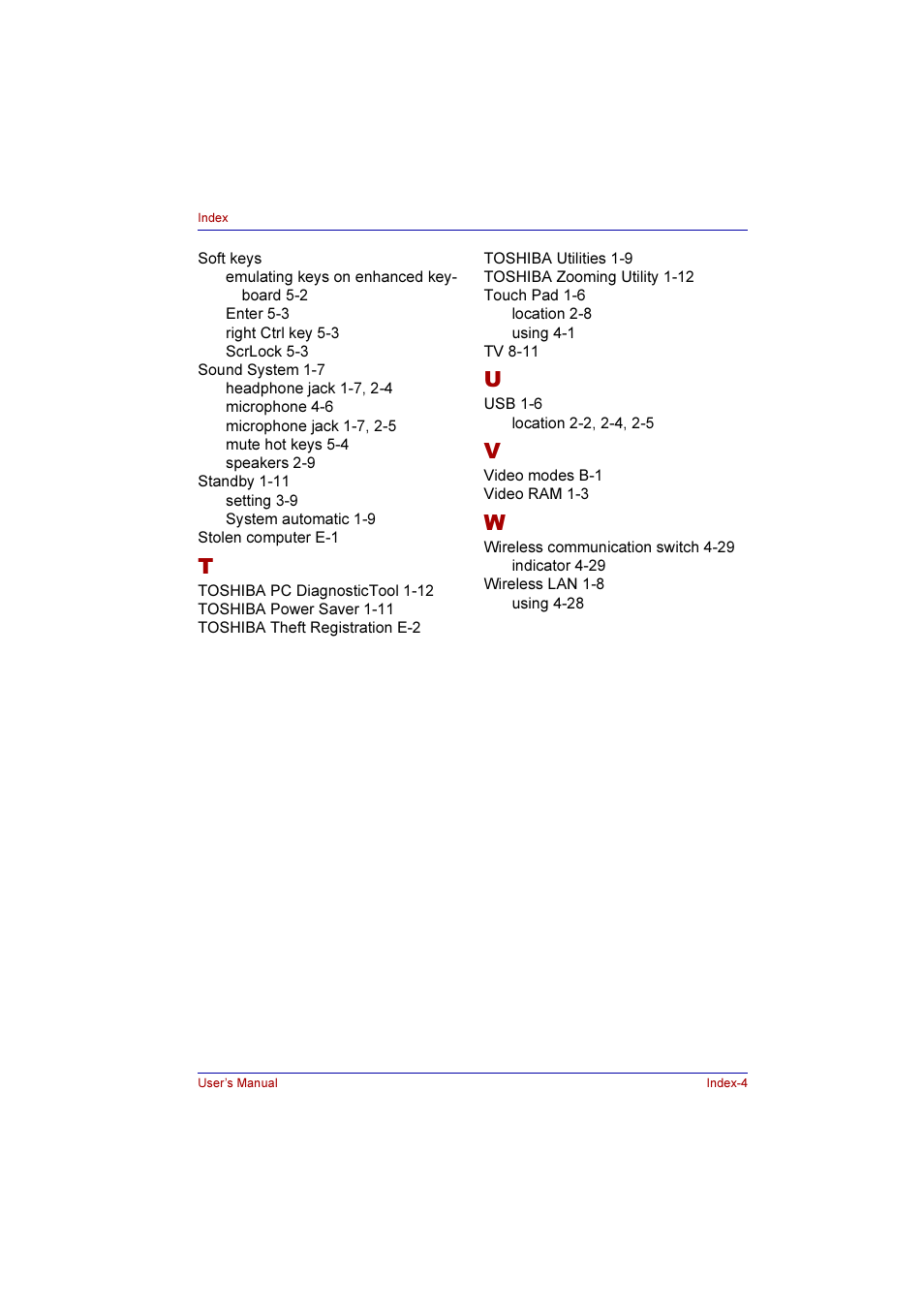 Toshiba Qosmio E10 User Manual | Page 200 / 200