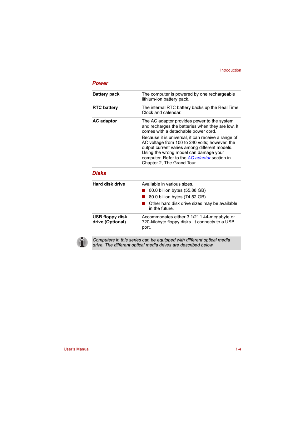 Toshiba Qosmio E10 User Manual | Page 30 / 200